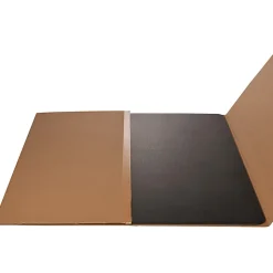 Deflecto EconoMat Vinyl Chair Mat For Hard Floors, Rectangular, 45"W x 53"D, Black