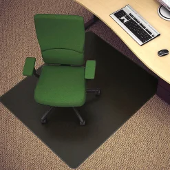 Deflecto EconoMat Vinyl Chair Mat For Hard Floors, Rectangular, 45