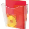 deflecto® Euro-Style DocuPocket®Portrait Wall File, A4/Legal/Letter/Magazine/Portfolio Size, 10.25" x 4" x 10", Clear