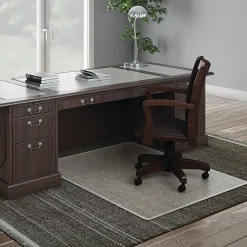 Deflecto ExecuMat Chair Mat For High Pile Carpets, 36" x 48", Clear