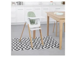 Deflecto FashionMat - Floor mat for classroom, home, home office - rectangular - 35.04 in x 40.2 in - black diamond