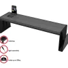 Deflecto Heavy-Duty Desk Shelf, 6 13/16"H x 25 5/8"W x 7"D, Black