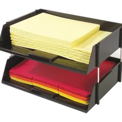 Deflecto Heavy-Duty Side-Loading Letter Tray, 3 1/4