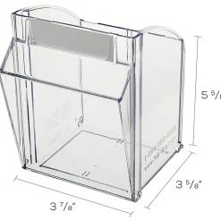 Deflecto Interlocking Horizontal Tilt Bin, 5 Bins, Small Size, 5 1/4