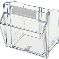 Deflecto Interlocking Horizontal Tilt Bin, 6 Bins, Small Size, 4 1/2