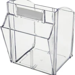 Deflecto Interlocking Horizontal Tilt Bin, 4 Bins, Medium Size, 8 1/8