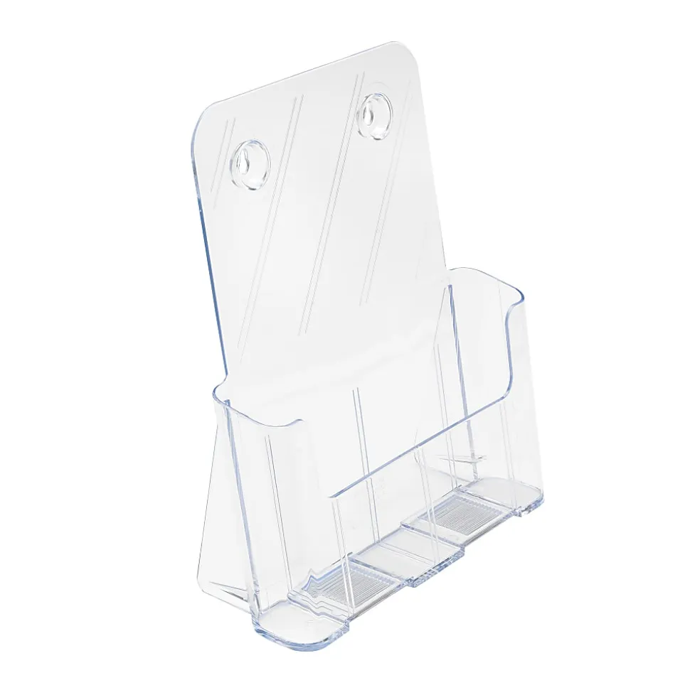 Deflecto® Literature DocuHolder®, Letter/Magazine Size, 10 3/4"H x 9 1/4"W x 3 3/4"D, Clear