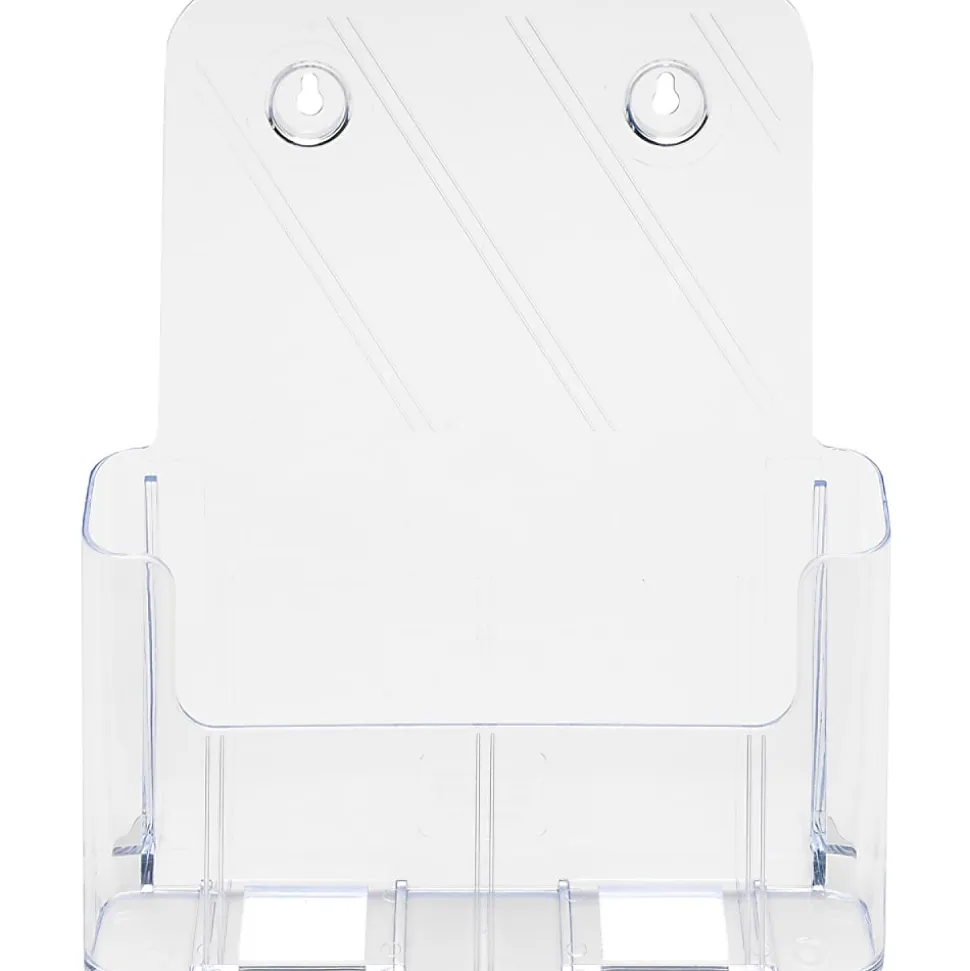 Deflecto® Literature DocuHolder®, Letter/Magazine Size, 10 3/4"H x 9 1/4"W x 3 3/4"D, Clear