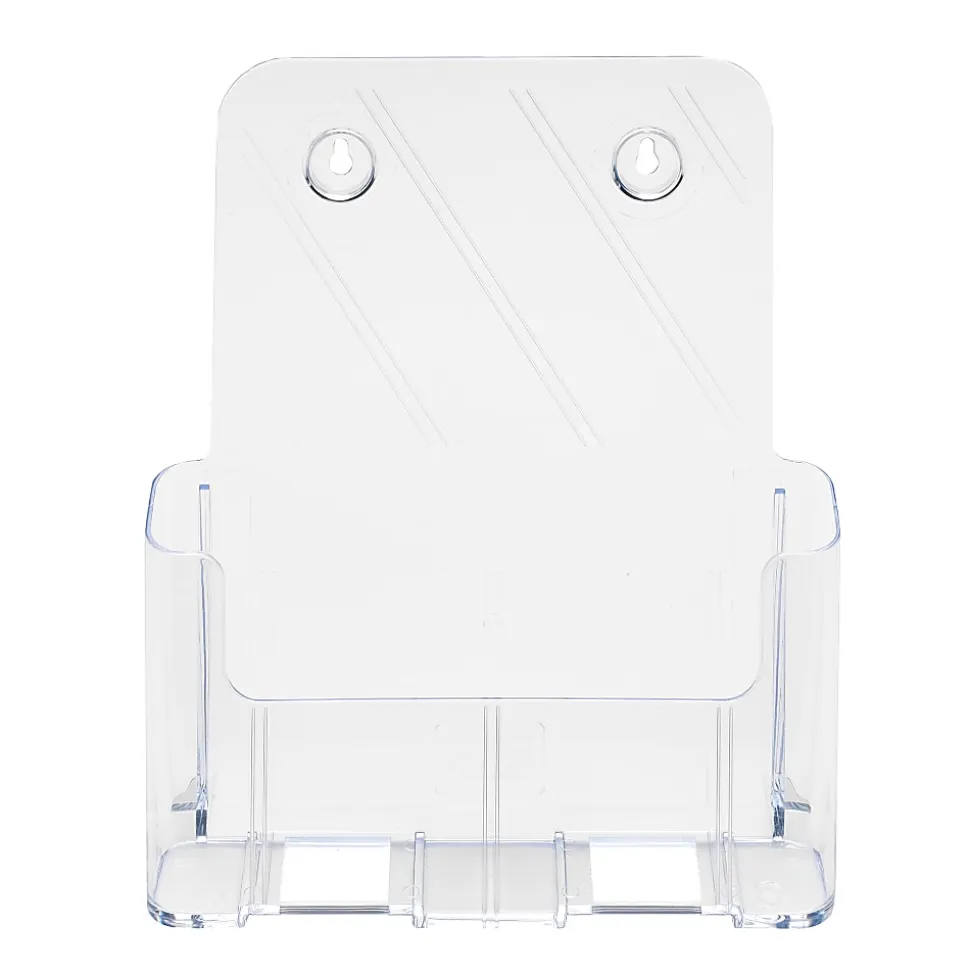 Deflecto® Literature DocuHolder®, Letter/Magazine Size, 10 3/4"H x 9 1/4"W x 3 3/4"D, Clear