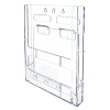 Deflecto® Lit Loc® Interlocking Magazine Size Literature Display, 11 1/4"H x 9"W x 1 1/4"D, Clear