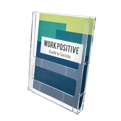 Deflecto® Lit Loc® Interlocking Magazine Size Literature Display, 11 1/4