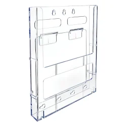 Deflecto® Lit Loc® Interlocking Magazine Size Literature Display, 11 1/4