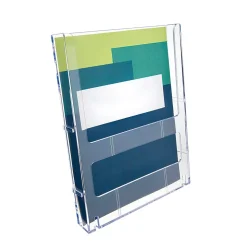 Deflecto® Lit Loc® Interlocking Magazine Size Literature Display, 11 1/4