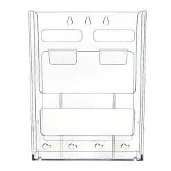 Deflecto® Lit Loc® Interlocking Magazine Size Literature Display, 11 1/4