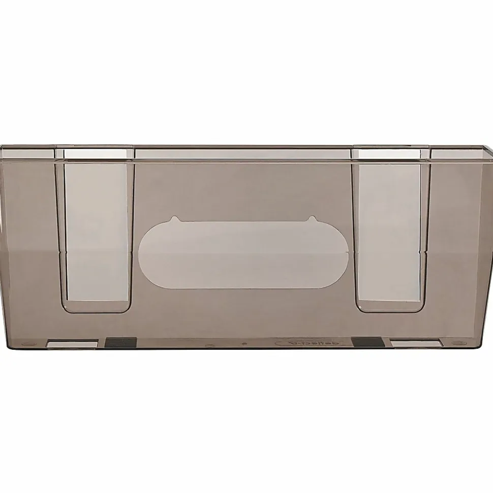 Deflecto Magnetic Wall File Pocket, Smoke