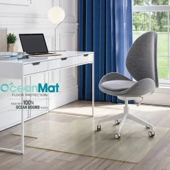 Deflecto OceanMat Chair Mat for Hard Floor - Hard Floor, Chair, Wood Floor, Tile Floor, Laminate Floor48"x 36" Depth - CM2G112OCB