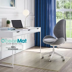 Deflecto OceanMat Chairmat - Hard Floor, Wood Floor, Tile Floor, Laminate Floor, Floor, Commercial - 46"x 60" Depth - CM2G442FOCB