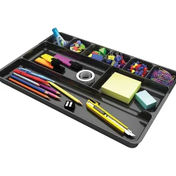 Deflecto Plastic Desk Drawer Organizer, 1