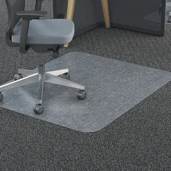 Deflecto Polycarbonate Chair Mat For Pile Carpets, Rectangular, 36