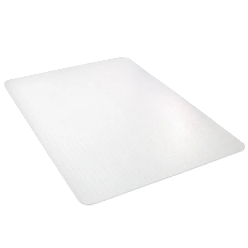 Deflecto Polycarbonate Chair Mat For Pile Carpets, Rectangular, 36"W x 48"D, Clear