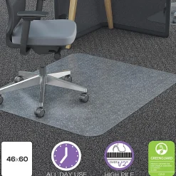 Deflecto Polycarbonate Chair Mat For Pile Carpets, 46