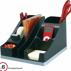 Deflecto Silouettes All-in-One Caddy - 6 Compartment(s) - 5.19
