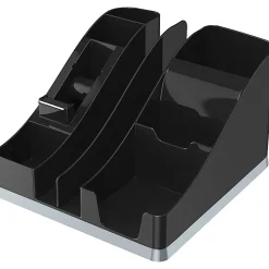 Deflecto Silouettes All-in-One Caddy - 6 Compartment(s) - 5.19