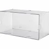 Deflecto Stackable Double Cube, 12"H x 6"W x 6"D, Clear