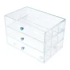 Deflecto Stackable Drawer Organizer, 6-13/16"H x 12-1/2"W x 12-1/2"D, Clear