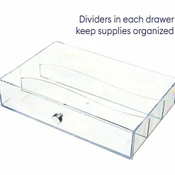 Deflecto Stackable Drawer Organizer, 6-13/16