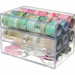 Deflecto Stackable Drawer Organizer, 6-13/16