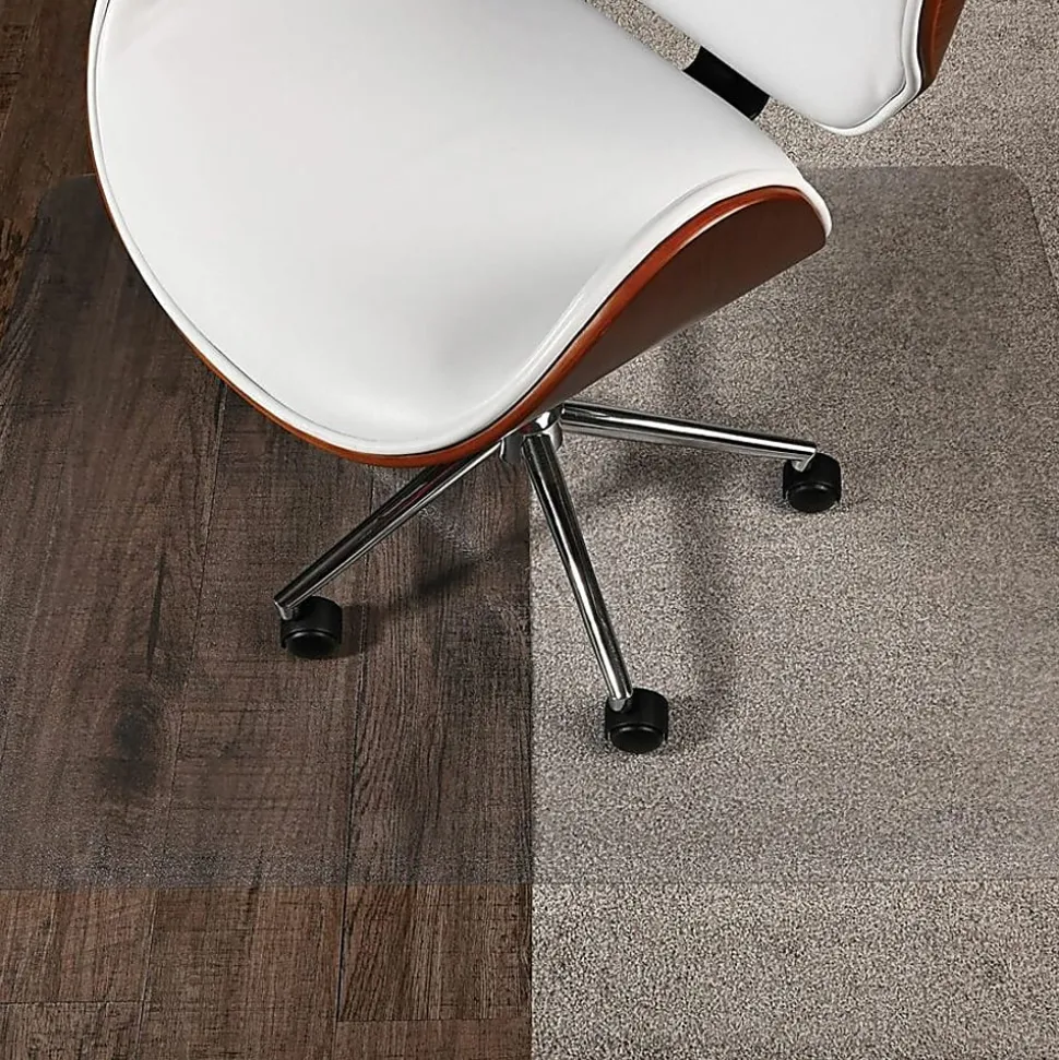 Deflecto SuperGrip Multi-Surface Vinyl Chair Mat, 48” x 36”, Clear