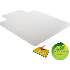 Deflecto® SuperMat Chair Mat For Medium Pile Carpet, Beveled Lip, 45