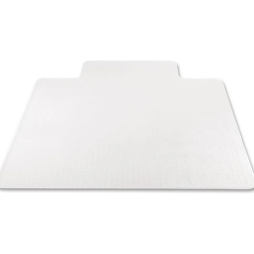 Deflecto® SuperMat Chair Mat For Medium Pile Carpet, Beveled Lip, 45"W x 53"D, Clear