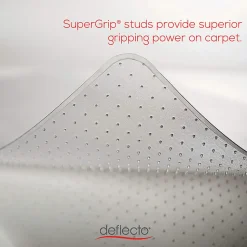 Deflecto SuperMat Medium Weight Chair Mat For Carpet, 60