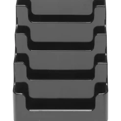 Deflecto® 4-Tier Business Card Holder, 3.5