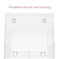 Deflecto 3-Tier Magazine Literature Holder, 12 5/8