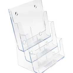 Deflecto 3-Tier Magazine Literature Holder, 12 5/8