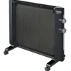 DeLonghi HMP1500 Room Heater - Electric - 2 x Heat Settings - 110 V AC - Wall Mount - Black