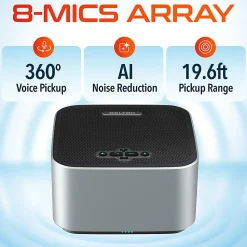 Delton C9270 Conference Speaker And Microphone With Bluetooth And USB-C Connectivity, Black