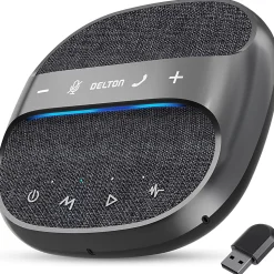 Delton C4700 360° Voice Pickup Wired And Wireless Speakerphone, Black