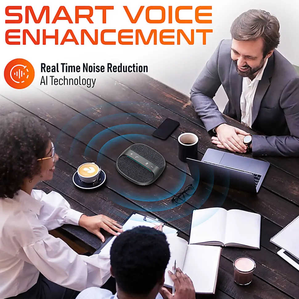 Delton C4700 360° Voice Pickup Wired And Wireless Speakerphone, Black