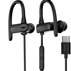Delton 24EC USB Type-C Stereo Earbuds, Black