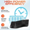 Delton G20 Ergonomic Wireless Keyboard And Mouse Combo, Black