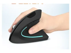 Delton KB200 And S12 Ergonomic Computer Keyboard And Optical Mouse Combo, Black