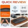 Delton KB250 Wireless Ergonomic Keyboard, Black
