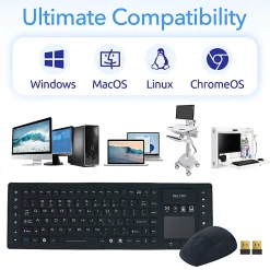 Delton M90/M44 Wireless Keyboard And Optical Mouse Combo, Black