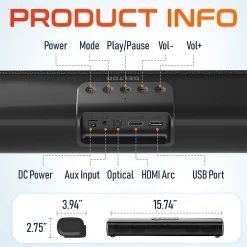 Delton SB380 Bluetooth Stereo Sound Bar