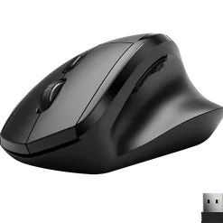 Delton S30 Wireless Ergonomic Computer Mouse, Black