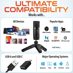 Delton U3000 USB Condenser Computer Microphone